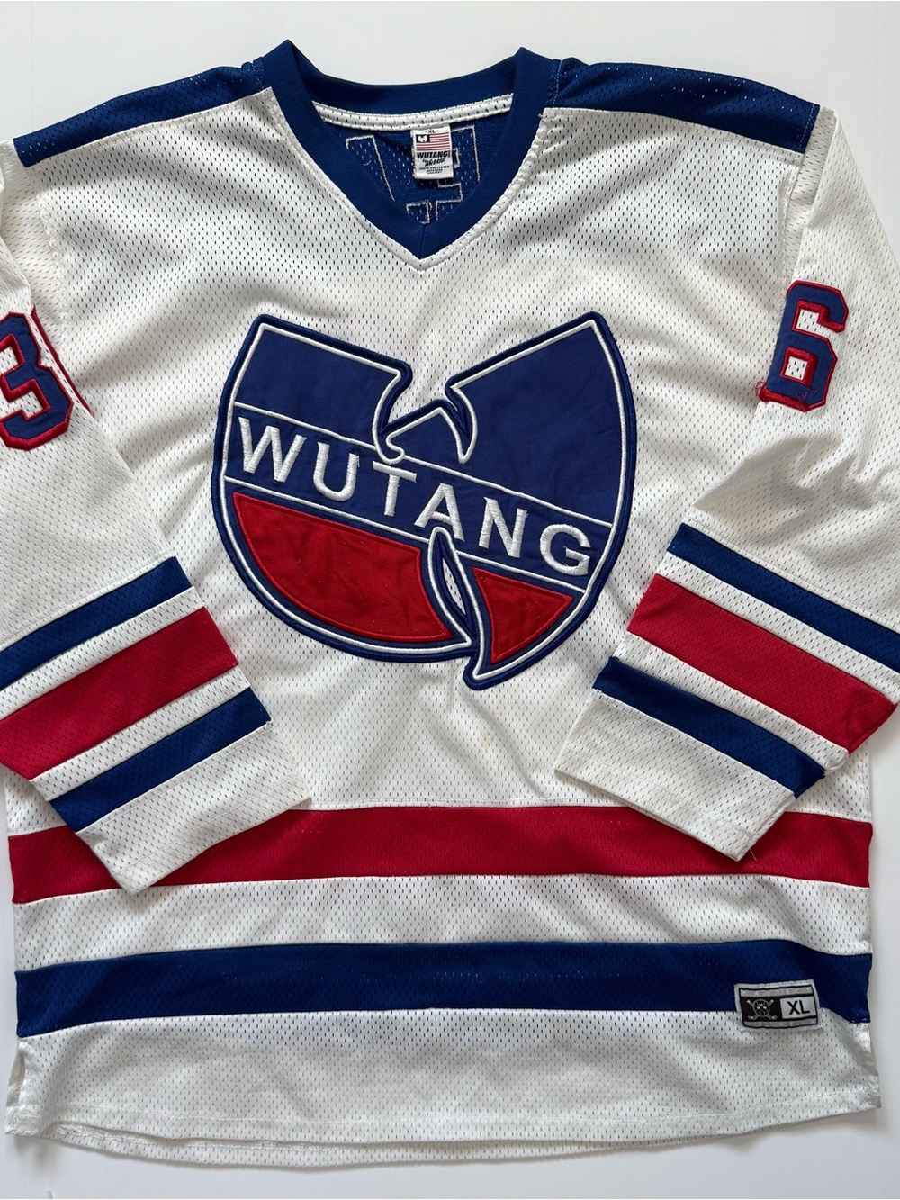 🔴Wu-Tang Hockey Jersey Size Large New York Rangers Wu-Wear Official Rare Gza